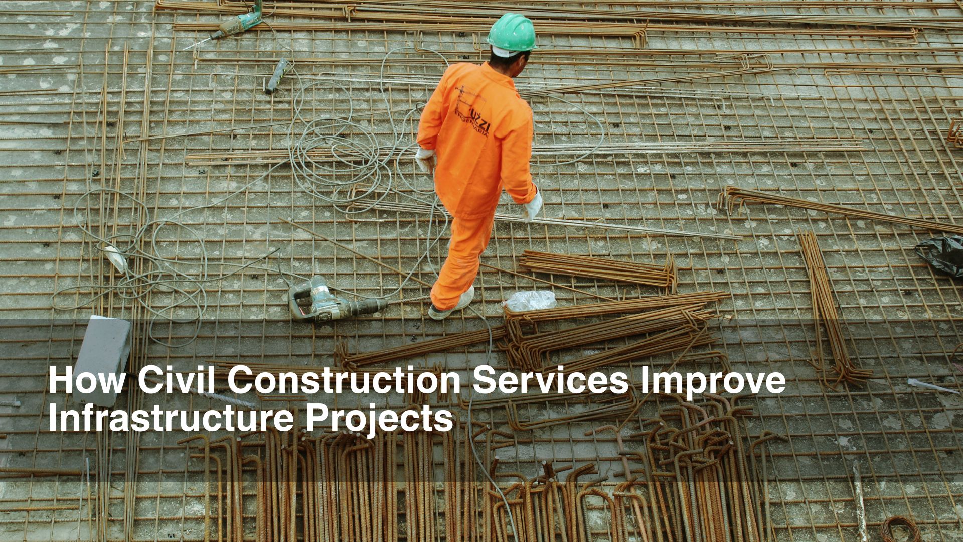 yellow construction worker performing civil construction